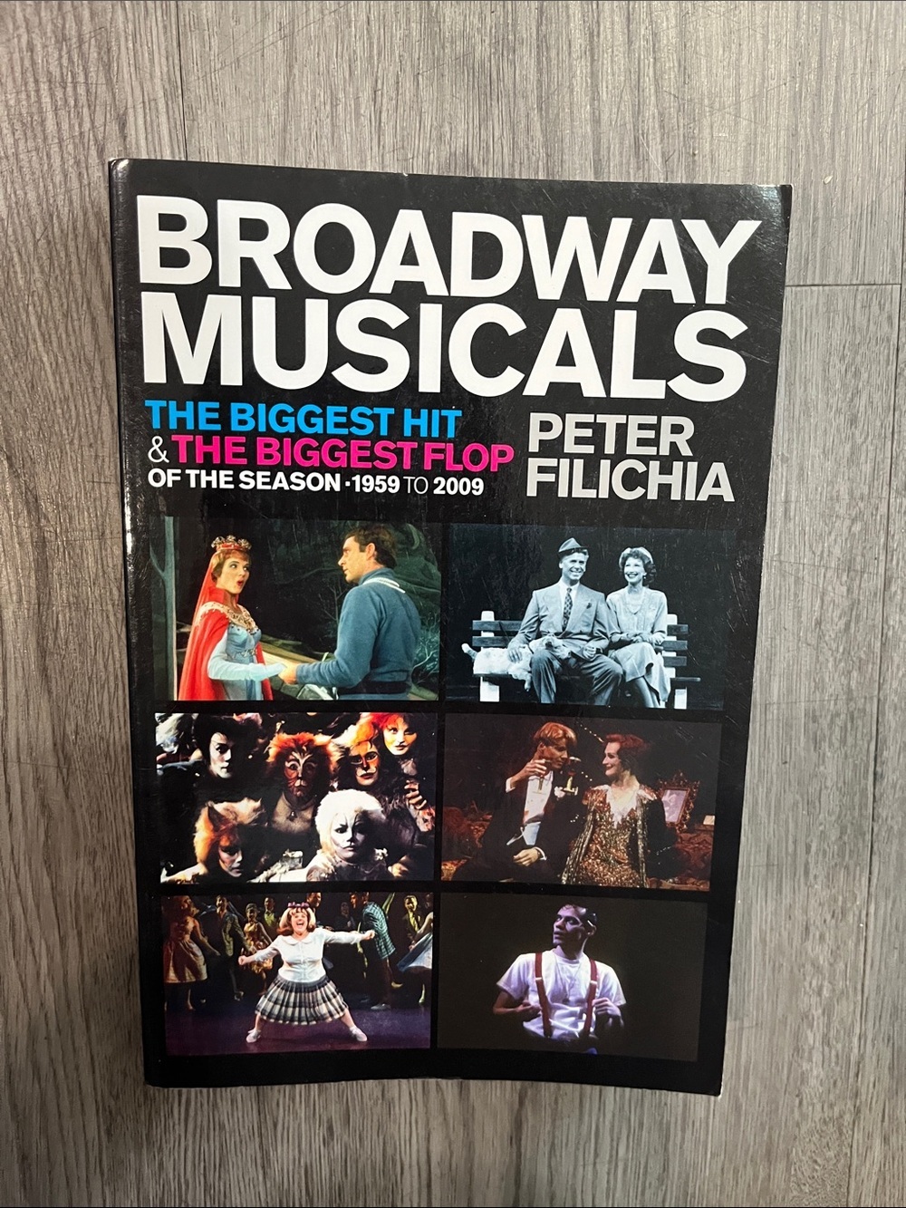 Broadway Musicals Hardcover Book - Black